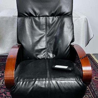 Massage Chair, Black Leather, by Human Touch Technology