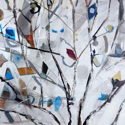 Art Print  of TREE on Canvas, Framed Nicely