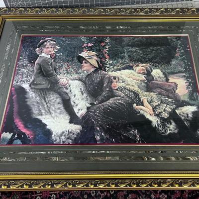 Framed Victorian Print 