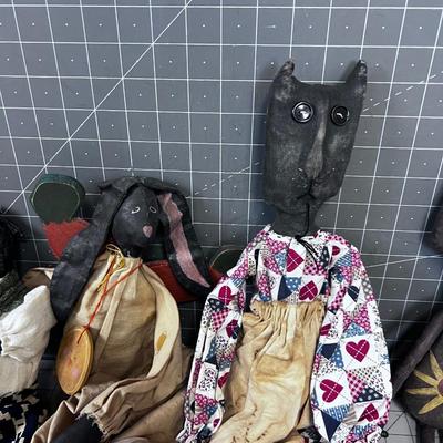 Collection of PRIMITIVE Dolls, All Unique