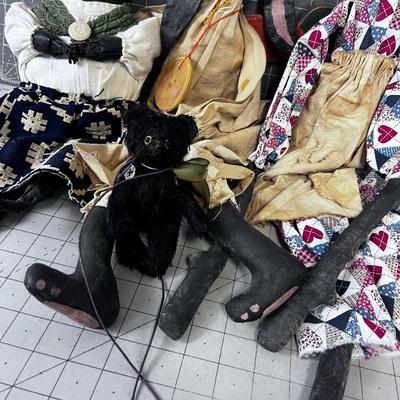 Collection of PRIMITIVE Dolls, All Unique