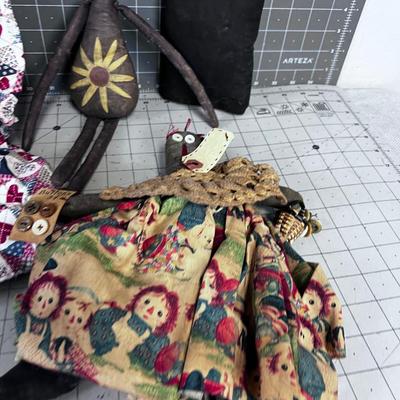 Collection of PRIMITIVE Dolls, All Unique