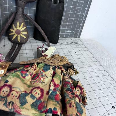 Collection of PRIMITIVE Dolls, All Unique
