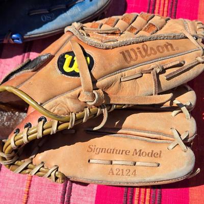 (2) Wilson Baseball Gloves