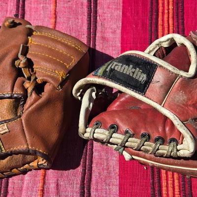 (2) Children's Baseball Gloves