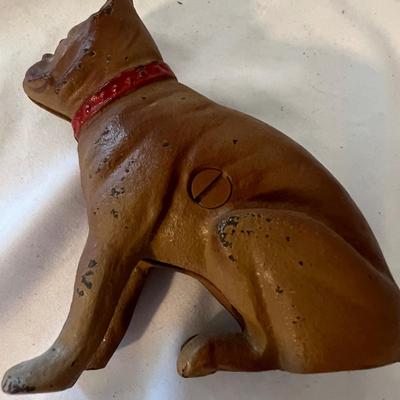 Cast Iron Dog Bank (D-MK)