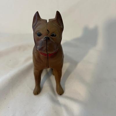 Cast Iron Dog Bank (D-MK)