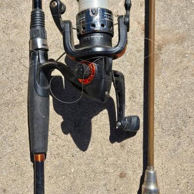 Fishing Rod and Broken Rod with Reel