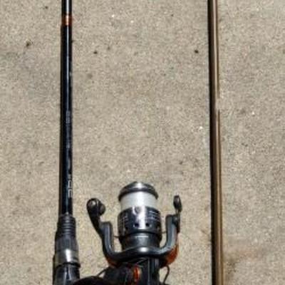 Fishing Rod and Broken Rod with Reel
