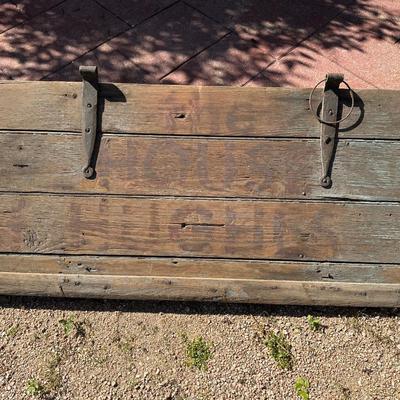 Antique â€œThe House of Hughesâ€ Wood Sign