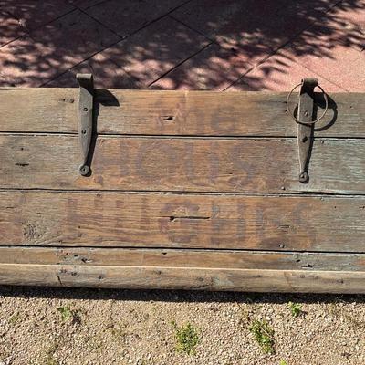 Antique â€œThe House of Hughesâ€ Wood Sign