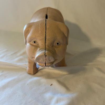Cast Iron Pig Bank (D-MK)