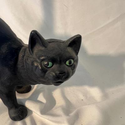 Three Cast Iron Black Cat Door Stops (D-MK)