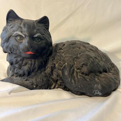 Three Cast Iron Black Cat Door Stops (D-MK)