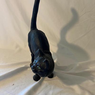 Three Cast Iron Black Cat Door Stops (D-MK)
