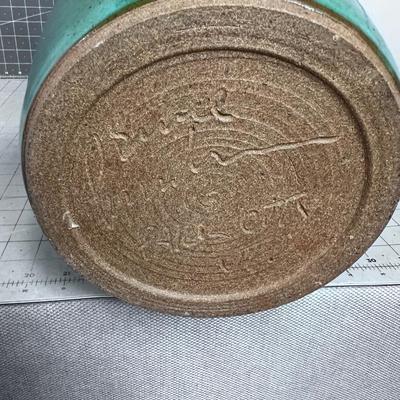 Pottery, Noted UTAH Artist of Park City, Bruce Larrabee 24" Jardiniere 