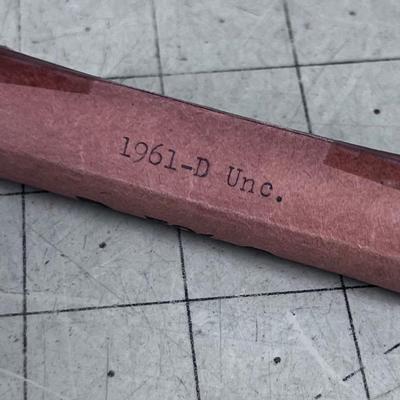 1961 D Full Roll of Uncirculated Pennies 