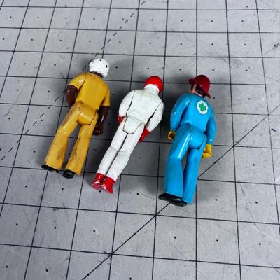 (3) Vintage 1970's Fisher Price 3" Figures 