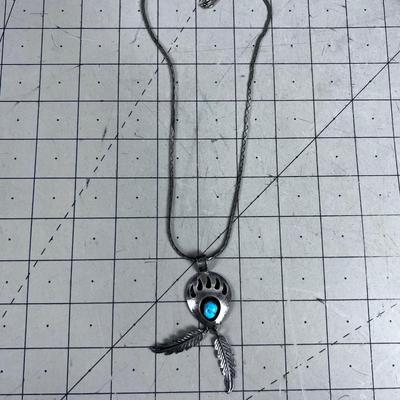 925 BEAR Paw Pendant 