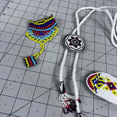 Several Native American BEADED Jewelry