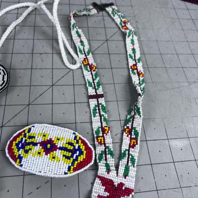 Several Native American BEADED Jewelry