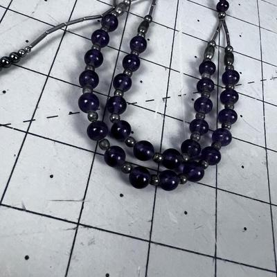 2 Liquid Silver/ Amethyst & Liquid Silver /Unikite 
