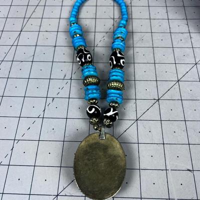 Brass Chunky Howlite Dyed INTERESTING! 