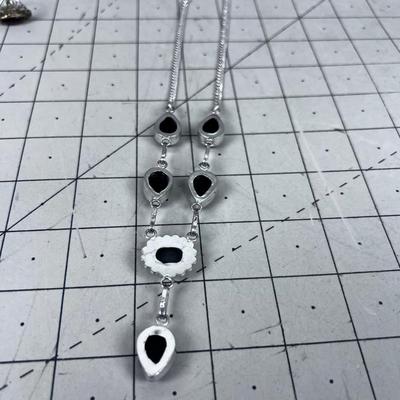 Nice Necklace with Smooth and Facetted Stones