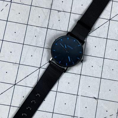 Geneva Black Faced Watch. 