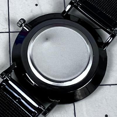 Geneva Black Faced Watch. 