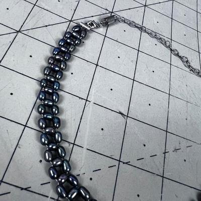 Fresh water Pearls Necklace, 925 Clasp PRETTY! 