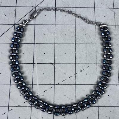 Fresh water Pearls Necklace, 925 Clasp PRETTY! 