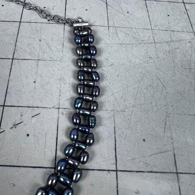 Fresh water Pearls Necklace, 925 Clasp PRETTY! 