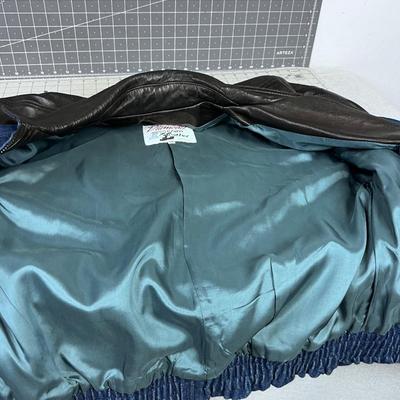 Jacket Demin & Leather Boomer Style, by Diamond 