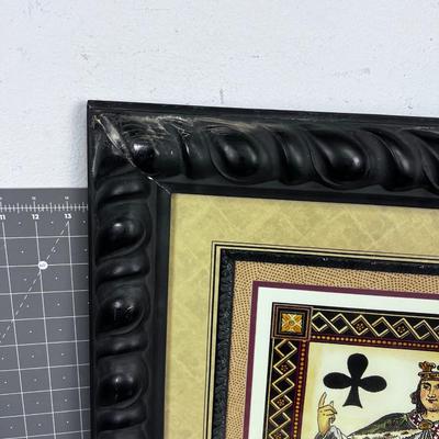 King of Clubs & Queen of Diamond Pictures Framed