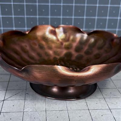 Copper Dish Hammered 