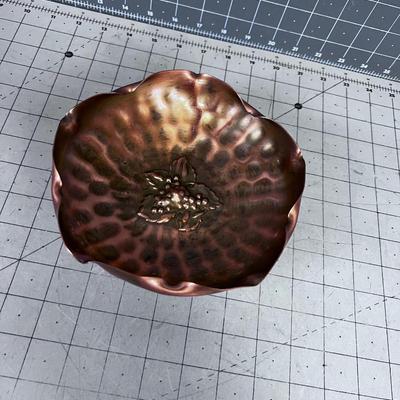 Copper Dish Hammered 
