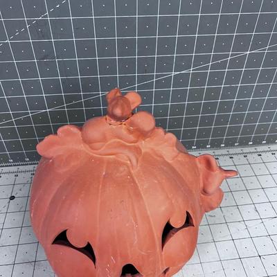 Terracotta Jack-O-Lantern 