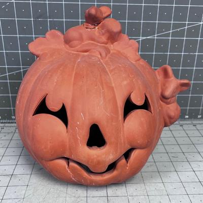 Terracotta Jack-O-Lantern 