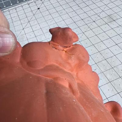 Terracotta Jack-O-Lantern 