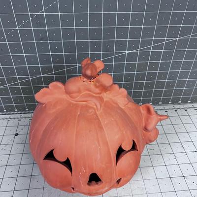 Terracotta Jack-O-Lantern 