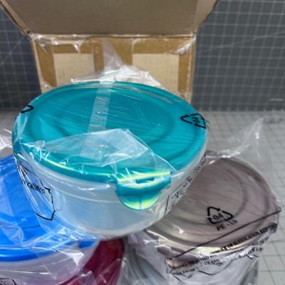 Lock N Lock, NEW in the Box, Food Storage Containers 5 Piece Bowl Set Multi Color 