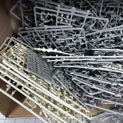 A WHOLE Box of WAR HAMMER, Many figures still on the Spur; weapons etc. 