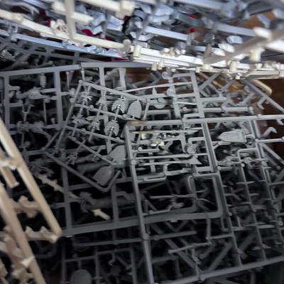 A WHOLE Box of WAR HAMMER, Many figures still on the Spur; weapons etc. 