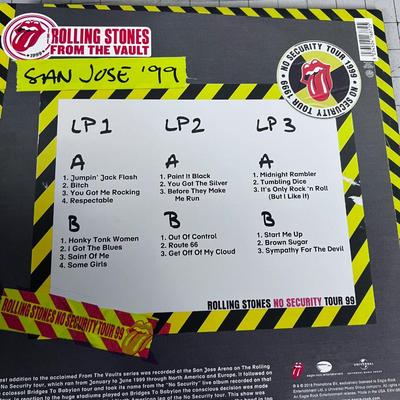 Rolling Stones FROM THE VAULT San Jose 1999 (3) Record Set 