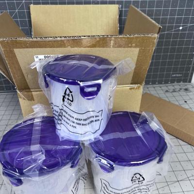 Lock N Lock, NEW in the Box, Food Storage Containers 3 with STRAINER BUILT IN.  