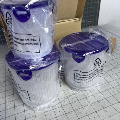 Lock N Lock, NEW in the Box, Food Storage Containers 3 with STRAINER BUILT IN.  