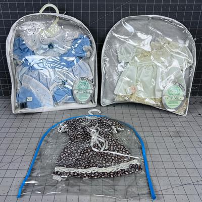 3 Doll Outfits, New 