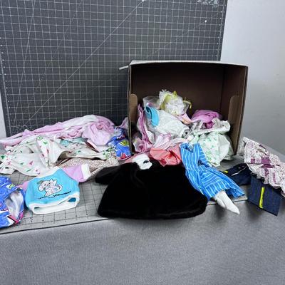 Box Full of Doll Clothes 
