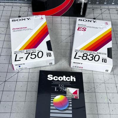 4 Sealed Old Stock BETA MAX Video Tapes 
